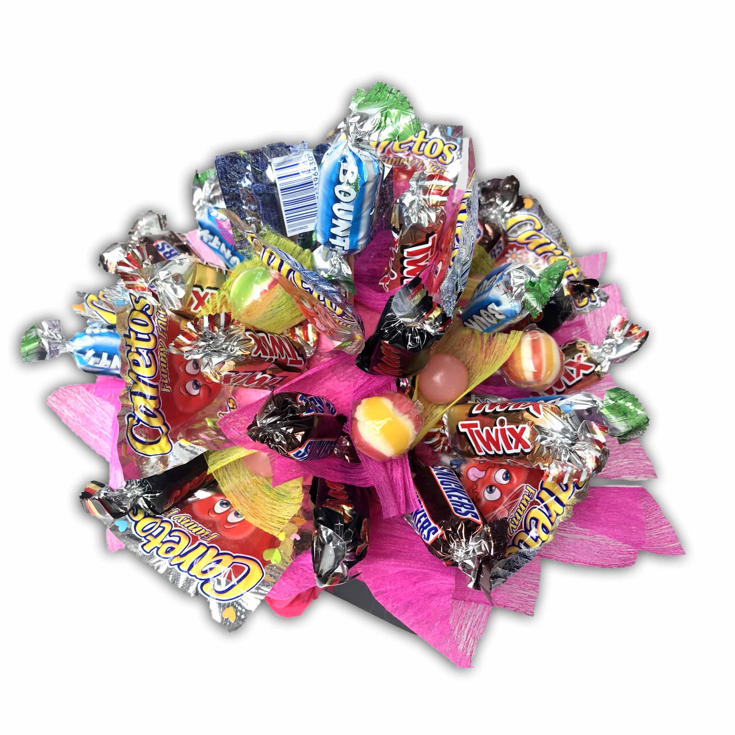 Bouquet bonbons et chocolats décoré - Bonbons du Ried